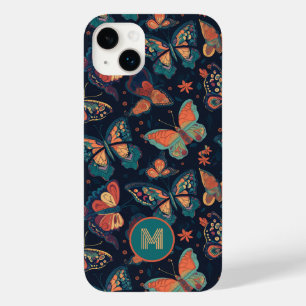 Padrão de Borboleta Monograma Personalizado