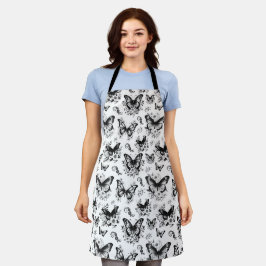 Padrão de Borboleta Preto e Branco