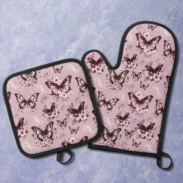 Padrão de Borboleta Rosa