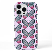 Padrão de Borboleta Rosa de Asa de Vidro de Outubr
