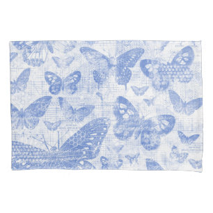 padrão de borboletas azul-bebê chique, shabby c