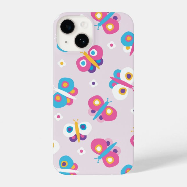 Padrão de borboletas para crianças bonitas (Verso)