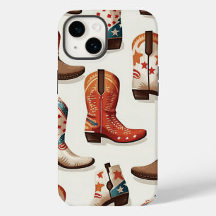 Padrão de botas de cowboy