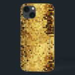 Padrão De Brilhante Dourado E Estilhaços<br><div class="desc">Tons de ouro elegantes,  espelhos reltro de bola de disco brilham e brilham.</div>