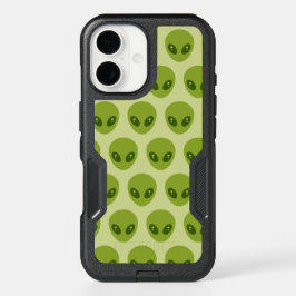 Padrão de Cabeças de Alienígena Verde