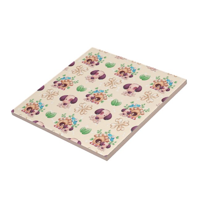 Padrão de Cachorro Adorável (Lateral)