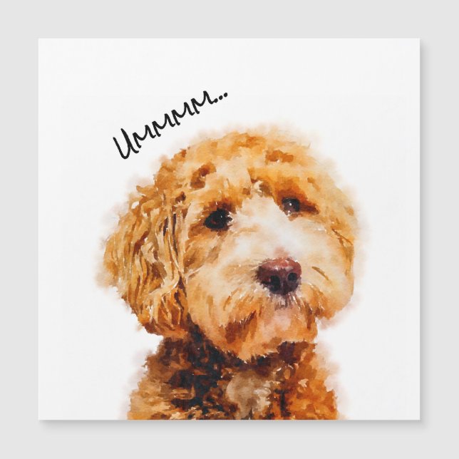 Padrão de Cachorro de Poodle Cute Impresso (Frente)