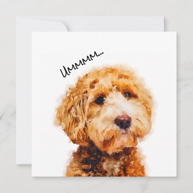 Padrão de Cachorro de Poodle Cute Impresso (Frente)