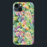 Padrão de Cactos de Aquarela Exótica<br><div class="desc">Cactos florescentes de aquarela exótica com padrão de flores. | © e ® Bigstock® - Todos os direitos reservados.</div>