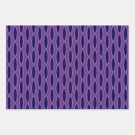 Padrão de Cadeia de Púrpura Oval