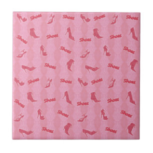 Padrão de Calçado brilhante do Faux rosa