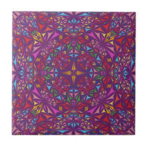 Padrão de Caleidoscópio Ornado Roxo
