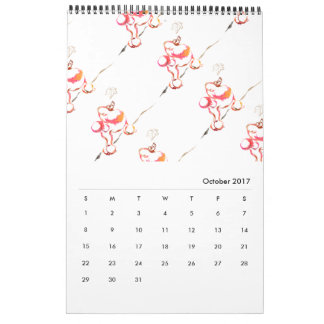 Padrão de calendário de Poodle
