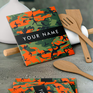 Padrão de Camuflagem Laranja, Seu nome, Personaliz