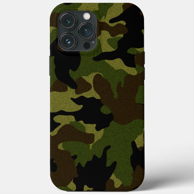 Padrão de Camuflagem Militar Faux Cloth Green Camo (Verso)