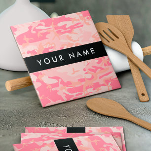 Padrão de Camuflagem Rosa, Seu nome, Personalize