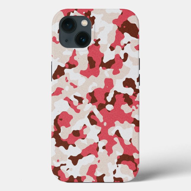 Padrão de camuflagem vermelha capas de iphone de g (Verso)