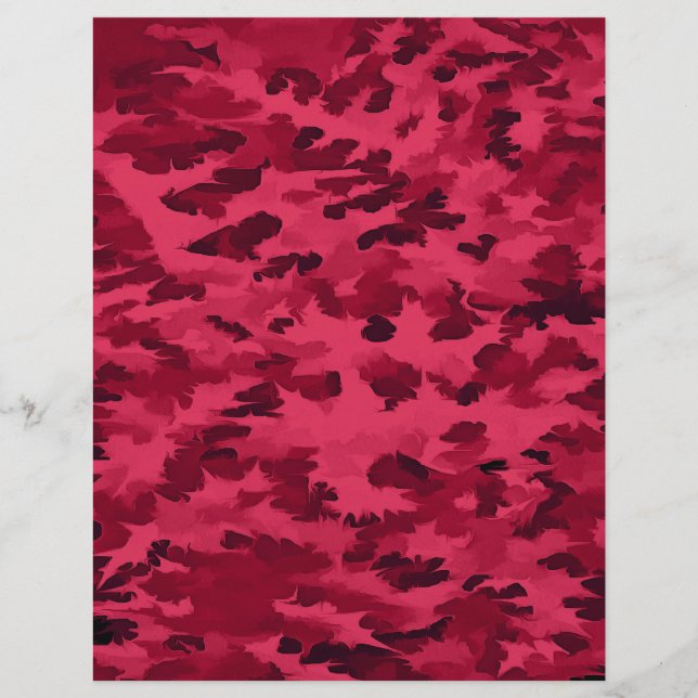 Padrão de Camuflagem Vermelha de Blush (Frente)