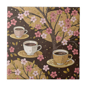 Padrão de Capa de Café Flor de Cerejeira (8)
