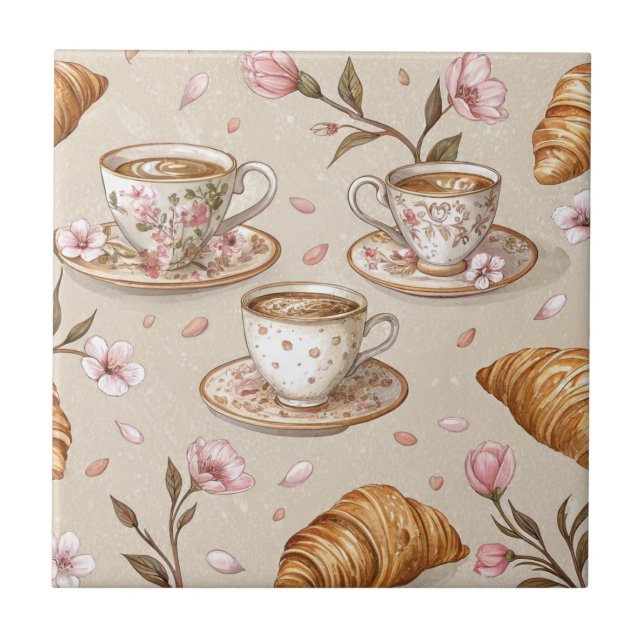 Padrão de Capa de Café Flor de Cerejeira (9) (Frente)