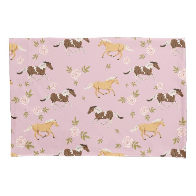 Padrão de Cavalo Floral da Vintage (Frente-Esquerda)