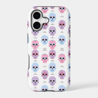 Padrão de caveira em cor pastel personalizado