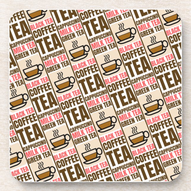 PADRÃO DE CHÁ, porta copos de plástico Duro (Frente)