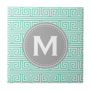 Padrão de Chave Grega de Moeda Moderna do Monogram