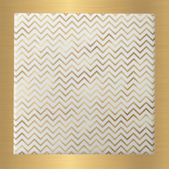 Padrão de Chevron Dourado Glam (Criador carregado)