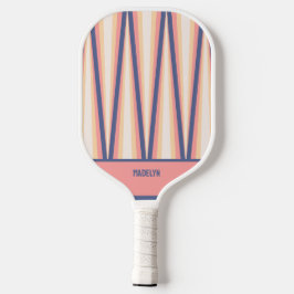 Padrão de Chevron Rosa & Roxo Nome Personalizado