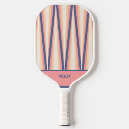 Padrão de Chevron Rosa & Roxo Nome Personalizado