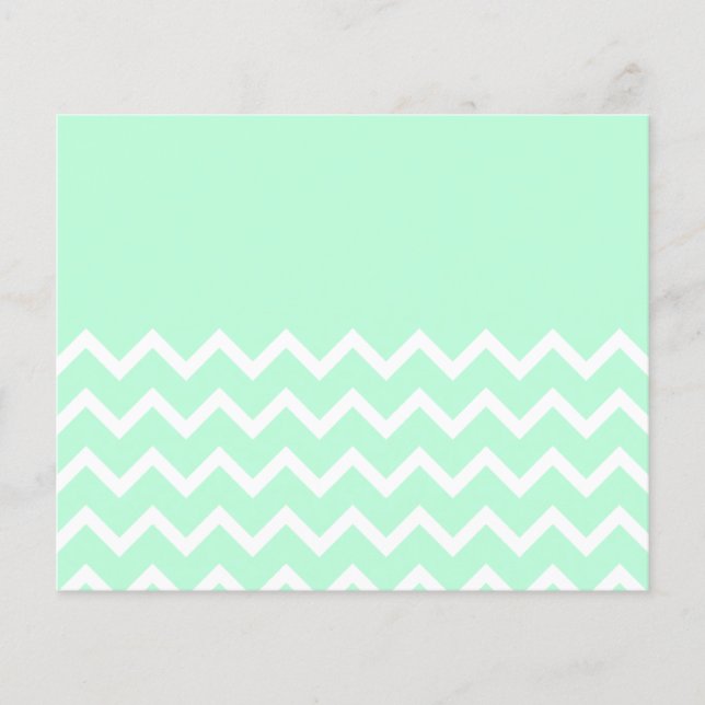 Padrão de Chevron Verde e Branco com Verde Simples (Frente)