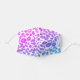 Padrão de Chita Leopard de Ombre Azul Rosa Púrpura