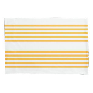 Padrão de cinco faixas amarelo sunny e branco