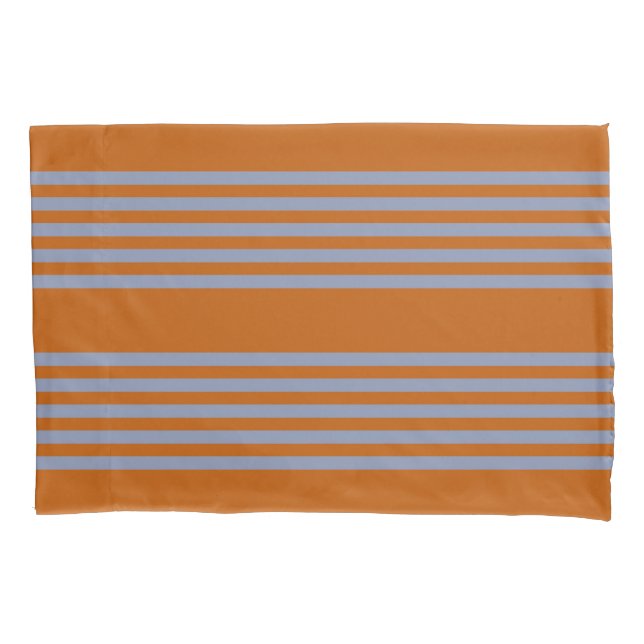 Padrão de cinco faixas de cinza azul e laranja que (Frente)