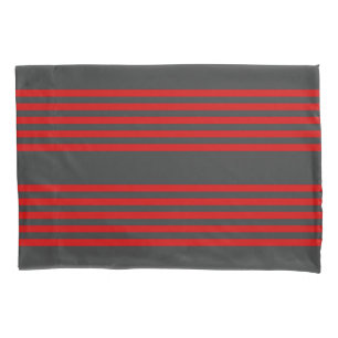 Padrão de cinco faixas de vermelho e carvão