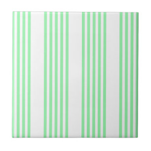Padrão de cinco faixas verde e branco