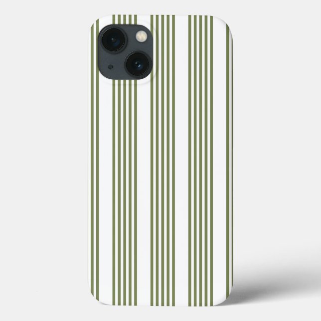Padrão de cinco faixas verde-oliva e branco (Verso)