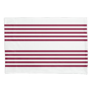 Padrão de cinco faixas vermelho e branco borromado