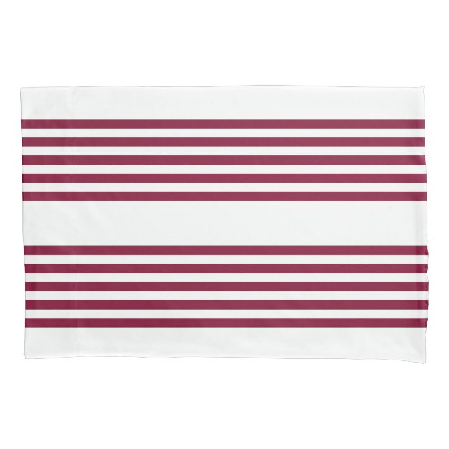 Padrão de cinco faixas vermelho e branco borromado (Frente)