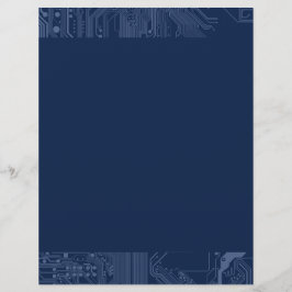 Padrão de Circuito da Placa-Mãe Geek Azul