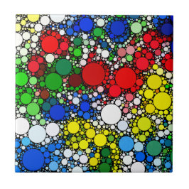 Padrão de Círculo de Pontos Coloridos