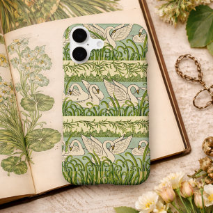 Padrão de Cisne Art Nouveau – Cisne Botânico Vinta