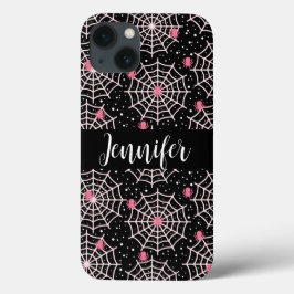 Padrão de Cobwebs e aranhas do Halloween