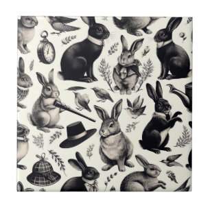 Padrão de coelho da vinha-ceta