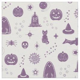 Padrão de Coisas Spookie - Neve + Tecido de ameixa