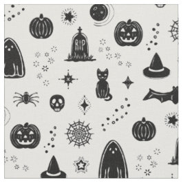 Padrão de Coisas Spookie - Neve + Tecido de Carvão