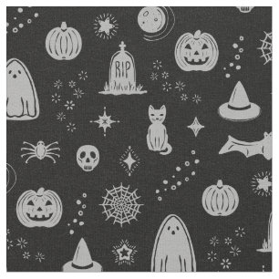 Padrão de Coisas Spookie - Tecido de Carvão + Névo