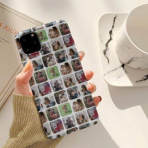 Padrão de Colagem de Fotos em Quadrado Moderno