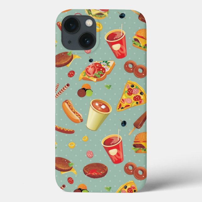 Padrão de Comida Rápida Elegante (Verso)